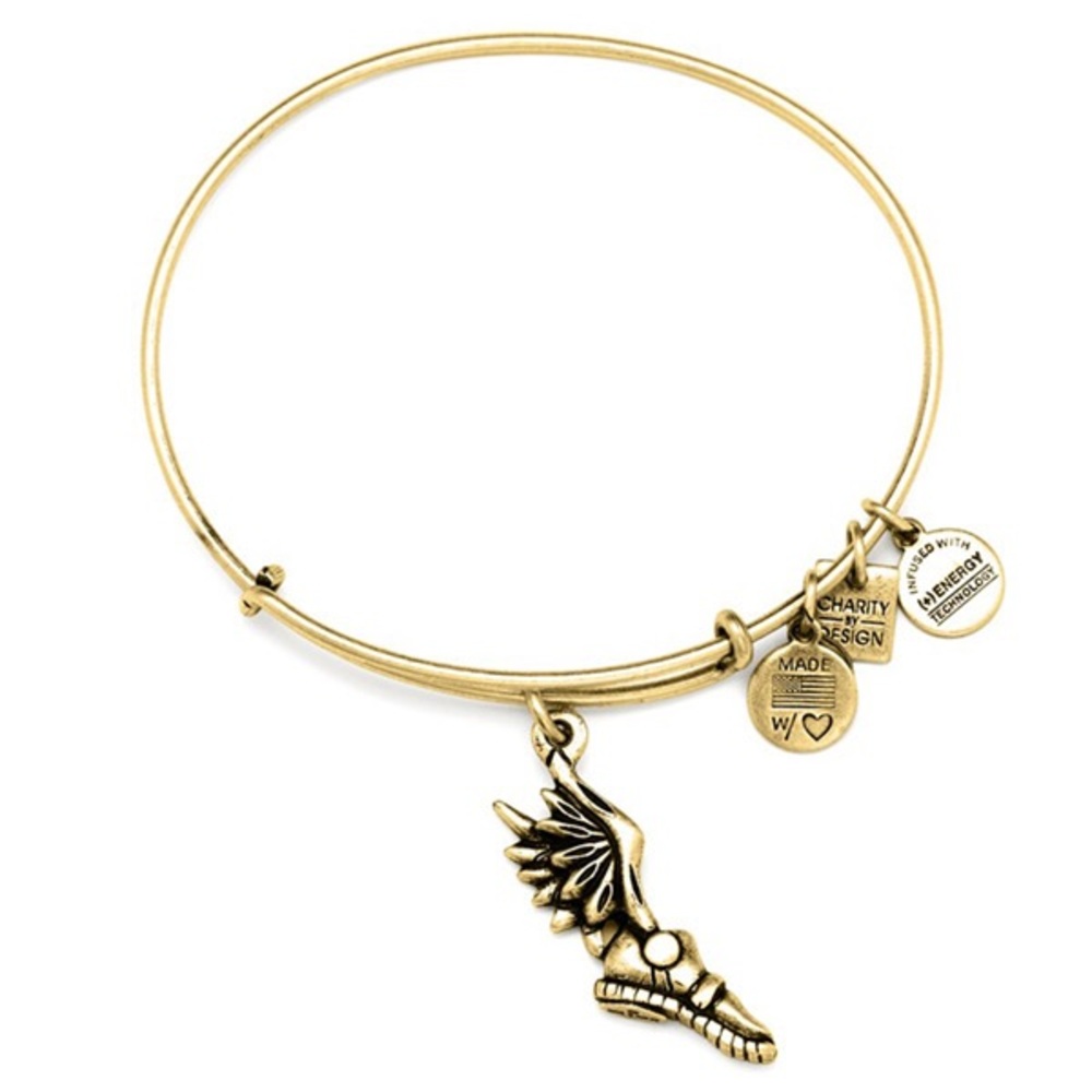 Alex and Ani Champion Charm Bangle - Gold Bracelet